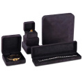 Microfiber Suede black material for jewelry set box